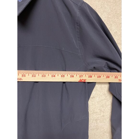 Marmot Johnson Outdoor Button Front Roll Tab Black Shirt Women's Medium - Picture 6 of 10
